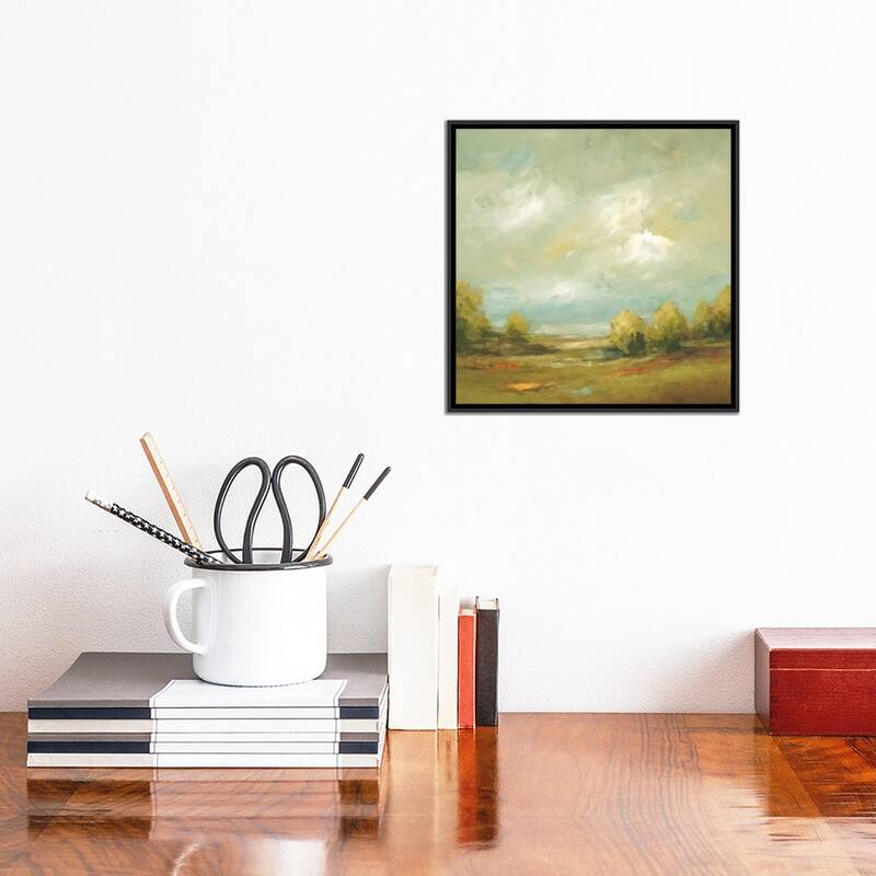 iCanvas "Summer Fields IV" by Lisa Ridgers Framed Canvas Print Bed